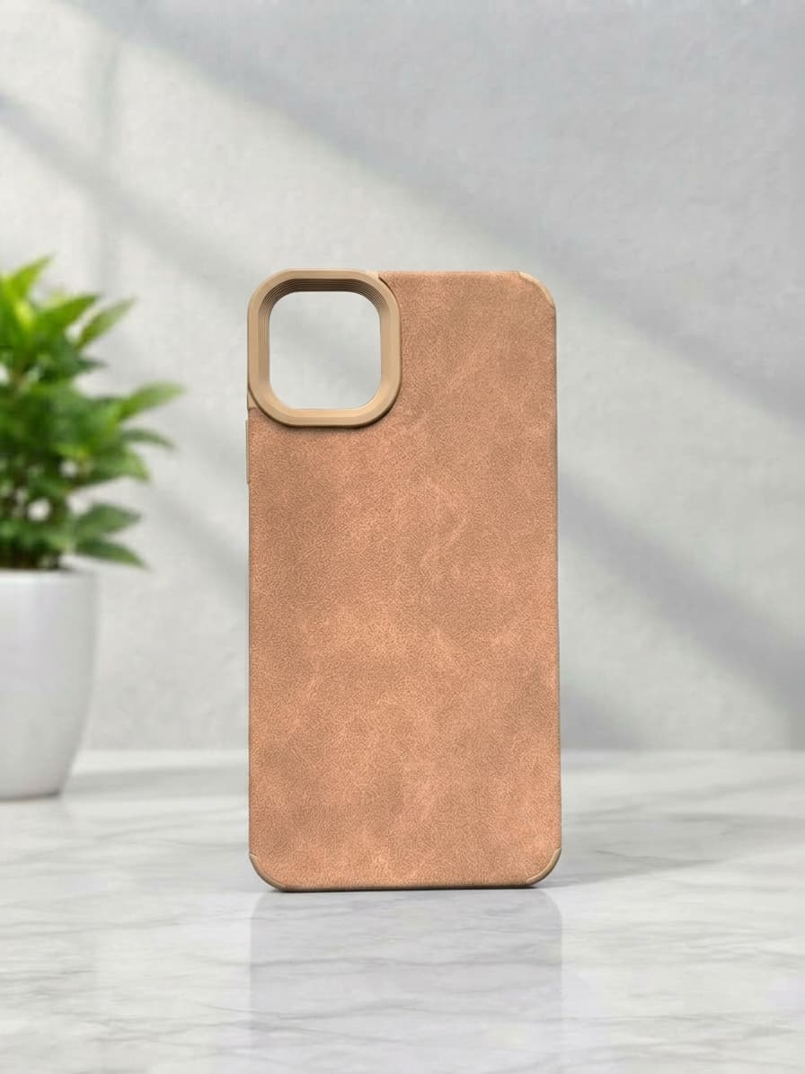 Woven leather phone case