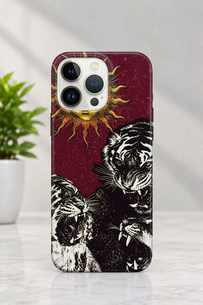 Roaring Tigers & Celestial Sun Designer Case