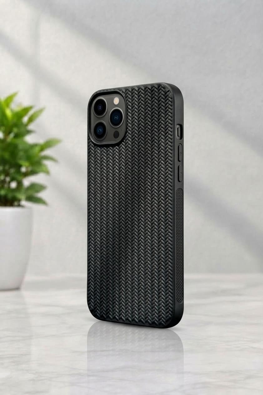 Woven Pattern Matte Back Cover